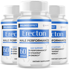(3 Pack) Erecton for Men Advanced Max Formula Vitamin Supplement 180 Capsules picture
