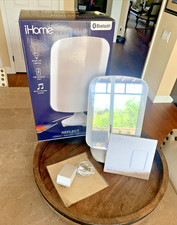 iHome Reflect Lighted Vanity Mirror w/ Bluetooth Speaker White Tested Working picture