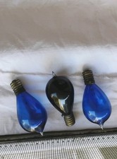 3 Antique Stanley Blue Automotive Replacement Bulbs Untested Made In Japan picture