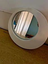 Vintage 1999 IKEA HORTEN Round Mirror – White – 9.5