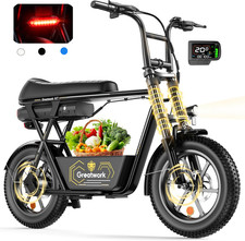 16'' Electric Scooter Adults 1500W 25MPH 45 Miles Range E-Scooter Seat & Basket picture
