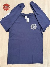 “FBI ACADEMY QUANTICO” Navy Blue Long Sleeve T-Shirt - Size M - New With Tags picture