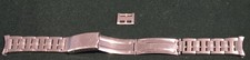 Vintage 19mm Curved Stainless Steel Solid-Link JB Champion 1960 - 70s Watch Band picture