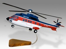 Airbus Eurocopter AS332L Bristow Desk Wood Helicopter New Model Scale 1/48 picture