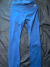 Gymshark Flex Women's High Rise Ankle Stretch Leggings Blue Size S picture