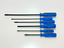 NOS Channellock Tools USA 6pc Flat Slotted & Phillips Screwdriver Set Lot, Blue picture