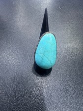 Natural Vintage Turquoise Ring in Sterling Silver picture