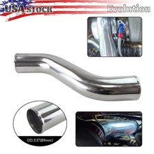 Universal 3.5in OD Polished Aluminum S Shape Intercooler Turbo Pipe 2mm Thick picture