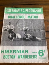1951 -1952  Hibernian v Bolton Wanderers Friendly picture