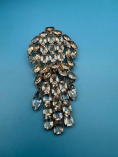 Vintage Clear Rhinestone Tassel pendant picture
