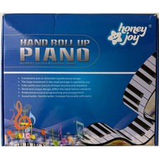 Honey Joy Hand Roll Up Piano 88 Keys Keyboard w/Adapter Brand New In Box picture