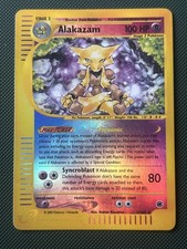 Alakazam 1/165 Expedition Base Reverse Holo HP+ picture