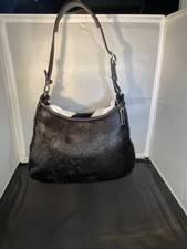Coach Hobo Bag 2001 Vintage Calf Hair Leather Purse Clean Interior RARE picture