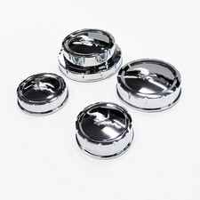 Fits 11-14 Mustang GT Radiator Oil Brake Washer Fluid Cap Cover Pony Chrome picture