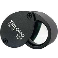 Trilomo (Ex BelOMO) 10x Triplet Loupe Magnifier Black Egg 21mm (.85