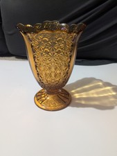  RARE 1937 Vintage Fenton Daisy and Button Vase picture