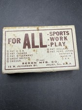Vintage 1965 Glass Gard Eyeglass Holder Seron Box Sports Strap USA Made  picture