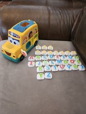 Vtech Count&Learn Alphabet Bus,missing The Letter Q picture