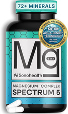 Spectrum 5 Magnesium Complex 500mg 5-in-1 Glycinate Citrate Malate 72 Minerals picture