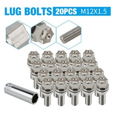 NICECNC 20PCS 12mmX1.5 Wheel Lug Bolts For BMW Z4 Z8 E52 E85 E86 E89 2003-2014 picture