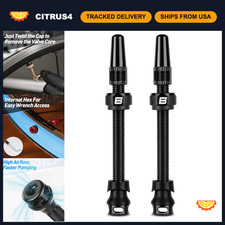 Lightweight Tubeless Presta Valve Stem Kit 42-85mm, Aluminum Alloy, Core Remover picture