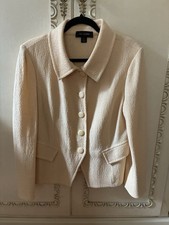 Gorgeous ST JOHN Jacket Size 14 Yellow/Cream picture