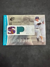 Luis Gonzalez 2007 SPx Winning Materials Dual Logo Patch Gold #/50 picture
