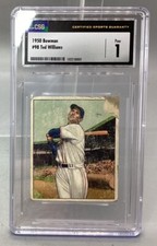 Bowman 1950 #98 Ted Williams - CSG - 1 Poor picture