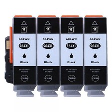 4x Black Ink Cartridge replace for HP 564XL Photosmart 7510 5510 6520 7520 5520 picture