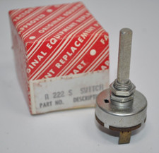 NOS Vintage Ark-Les ArcLes Rotary Power On/Off Switch 4A 125VAC / 2A 250VAC 1/4