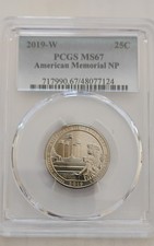 2019-W American Memorial Quarter PCGS MS67 picture