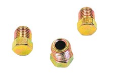 Inverted flare brass plugs for 3/8