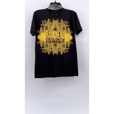 W.A.S.T.E Men's Charcoal Radiohead Graphic T-Shirt SZ S picture
