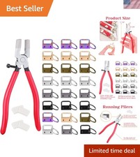 Versatile 50PCS Key Fob Hardware with Pliers - Perfect for Custom Keychains picture