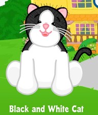 Webkinz Classic Black and White Cat - hm016 - Virtual Adoption Code Only picture