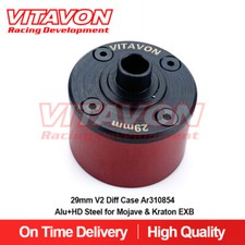 Vitavon 29mm V2 Diff Case Ar310854 Alu+HD Steel for Mojave & Kraton EXB Red picture