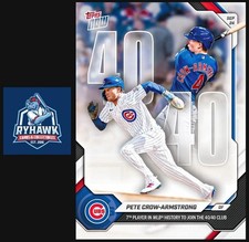 2026 Topps Now #712 Pete Crow-Armstrong 40/40 Season Club Chicago Cubs PRESALE picture