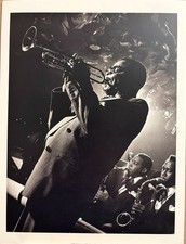 HERMAN LEONARD Photograph Dizzy Gillespie 1948 9x12 Lithograph Portfolio Print picture