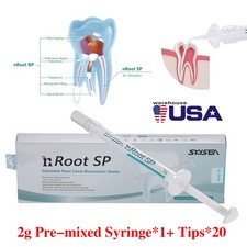 2g Dental Root Canal Bioceramic Root Canal Sealer Pre-Mix 2g syringe + 20 tips picture