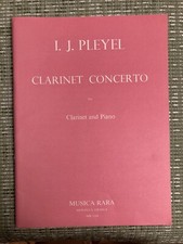 Clarinet Concerto for Clarinet and Piano by I. J. Pleyel - Clarinet Sheet Music picture