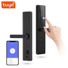 Tuya Smart Door Lock Fingerprint, Entry Door Lock with Handle With Cards picture