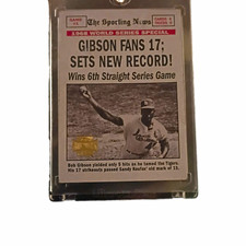 Topps 1969 Topps #162 Bob Gibson 1968 World Series Special St. Louis Cardinals picture