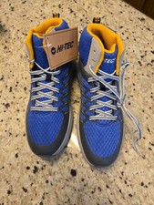 Hi-Tec Demolisher Mid Hiking Boots Black Iris Blue Men’s 10 NIB CH80046M-DM picture