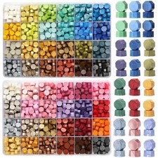 1200pcs Wax Seal Beads,48 Assorted Color Sealing Beads (Multi Color) picture