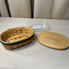 Longaberger Collectors Club Harmony Basket No. 5 Wood Lid, & Plastic Liner Set  picture