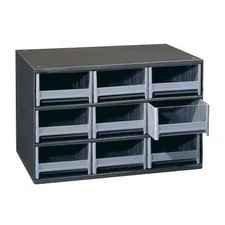 Akro-Mils 19909 Steel, Polystyrene, Drawer Bin Cabinet, 11 In D X 11 In H X 17 picture