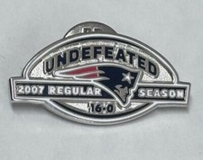 New England Patriots Pin Undefeated 2007   NFL Football picture