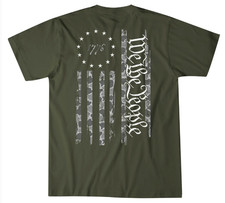 Howitzer Men's Betsy 1776 We The People Camo Flag T-Shirt American lover picture