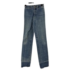 Vintage Sergio Valente Womens 100% Cotton Unhemmed Denim Jeans Size 27 picture
