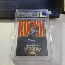 Kevin Garnett RC 1995-96 Skybox Rookie #233 Game Used Jersey Patch Jersey Fusion picture